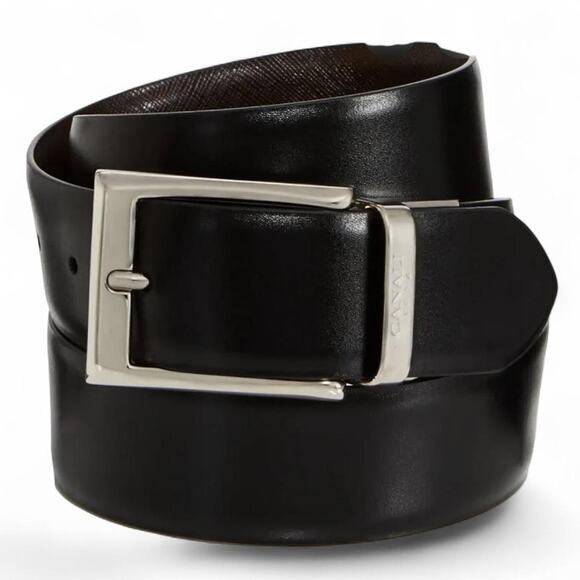 Canali reversible black brown leather - Picture 1 of 8